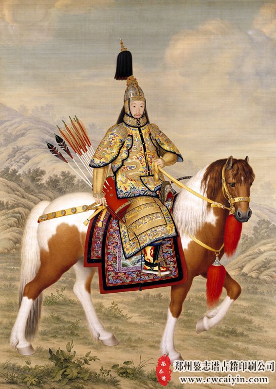 691清 郎世宁 乾隆皇帝大阅图轴65x95.jpg